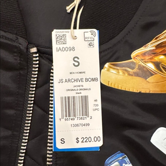 Adidas Jeremy Scott rare new sneaker print jacket never worn - Picture 2 of 7
